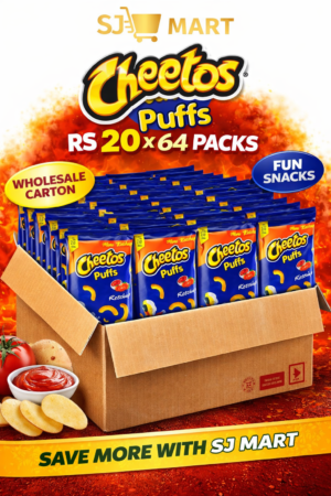 Cheetos Puffs Ketchup Rs 20 Packs Carton (64 Packs)