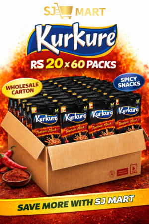 Kurkure Toofani Mirch Rs 20 Packs Carton (60 Packs)