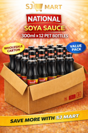 NATIONAL SOY SAUCE 300ML X 12 SJMART BULK DEAL National Soya Sauce 300ml Pack of 12 Bottles Price in Pakistan | Bulk Deal – SJ Mart