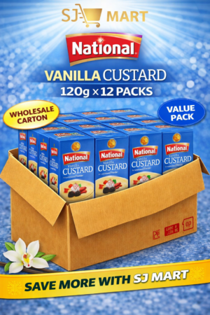 National Vanilla Custard 120g x 12 | Dessert Mix Bulk Carton | SJ Mart
