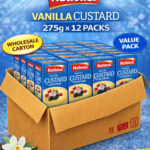 National Vanilla Custard 275g x 12 | Dessert Mix Bulk Carton | SJ Mart