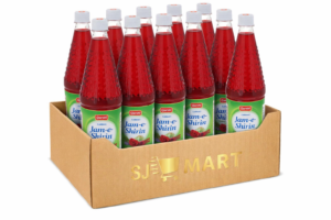 Qarshi Jam-e-Shirin Syrup 1L Pack of 12 | Bulk Family Value Pack
